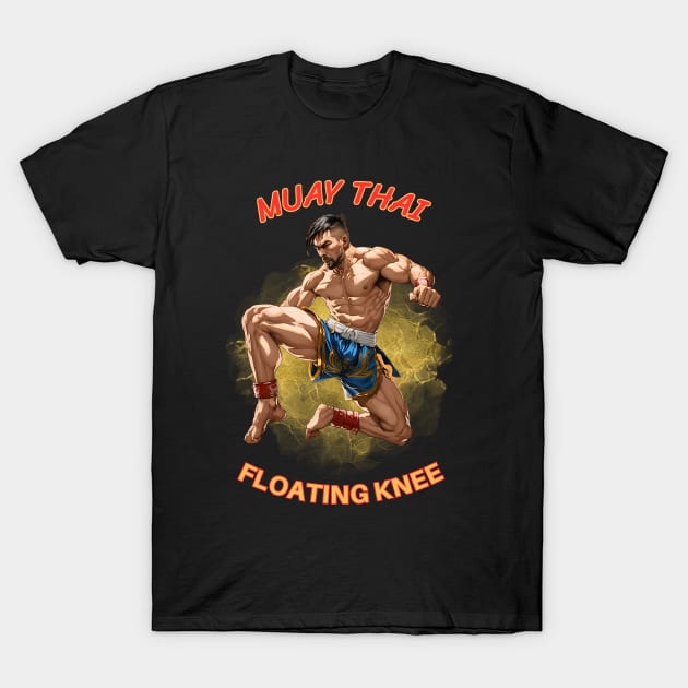 Muay thai floating knee T-Shirt by kowitskw